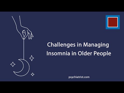 Coping with Elderly Insomnia: A Psychological Perspective